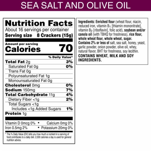 Toasteds®® Flatbreads Sea Salt and Olive Oil Snack Crackers Perspective: left