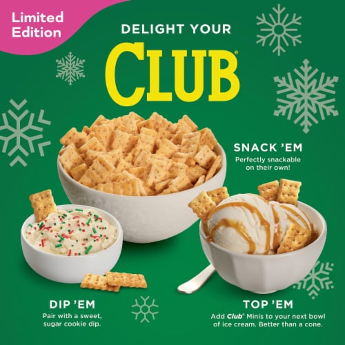 Club Minis Cinnamon Sugar Mini Snack Crackers Perspective: left