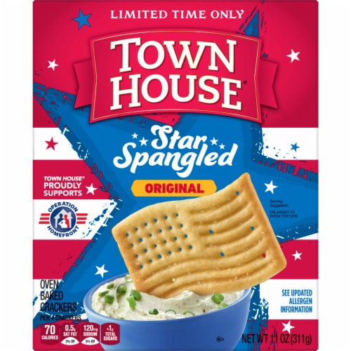 Town House® Original Star-Spangled Snack Crackers Perspective: left