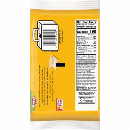 Keebler Pepper Jack Sandwich Crackers Perspective: left