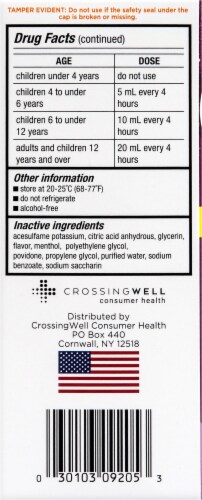PediaCare Grape Cough & Congestion Children's Medicine Perspective: left