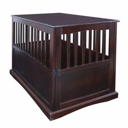 Casual Home Large Wooden Pet Crate Dog House End Table Night Stand Espresso 1 Piece Smith s Food and Drug