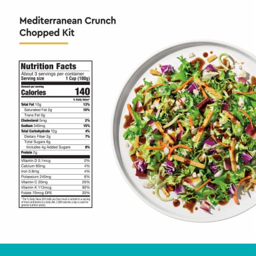 Taylor Farms® Mediterranean Crunch Chopped Salad Kit Perspective: left