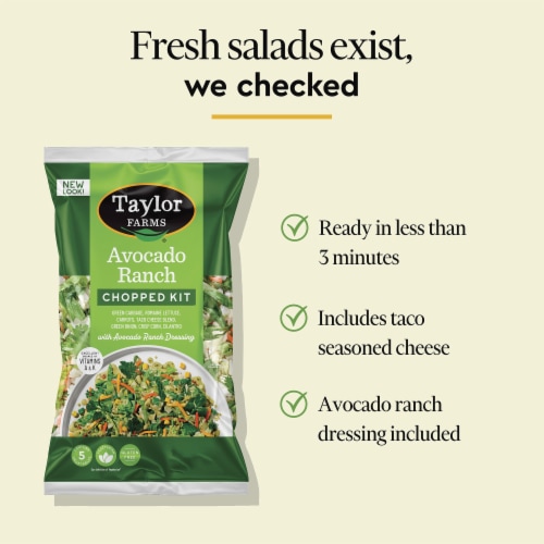 Taylor Farms® Avocado Ranch Chopped Salad Kit Perspective: left