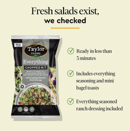 Taylor Farms® Everything Chopped Salad Kit Bag Perspective: left