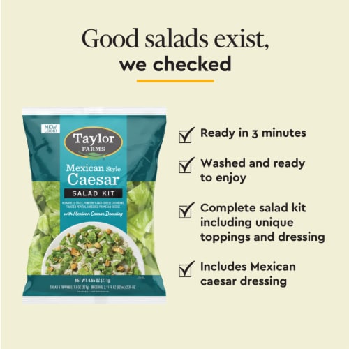 Taylor Farms® Mexican Style Caesar Salad Kit Perspective: left