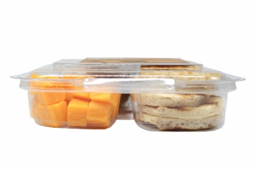 Taylor Farms® Cheddar Cheese & Chicken Salad Snack Tray Perspective: left