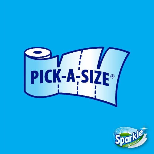 Sparkle Paper Towels 6 Big Rolls Pick-A-Size Perspective: left
