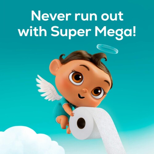 Angel Soft® Super Mega Toilet Paper Rolls Perspective: left