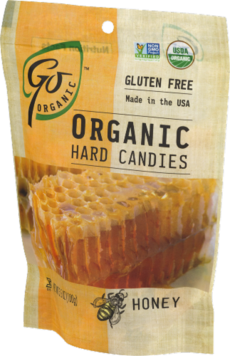 Go Naturally Organic Honey Hard Candies Perspective: left