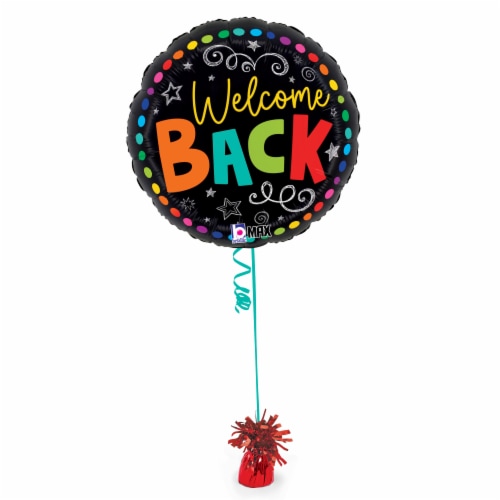 Back to School Welcome Back Helium Filled Balloons Perspective: left