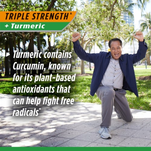 Osteo Bi-Flex® Triple Strength + Tumeric Joint Health Coated Tablets Perspective: left