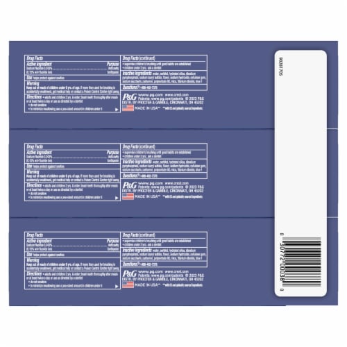 Crest 3D White Advanced Radiant Mint Teeth Whitening Toothpaste Perspective: left