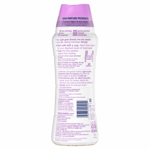 Downy White Lavender Light In-Wash Scent Booster Beads Perspective: left