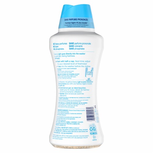 Downy Light Ocean Mist Laundry Scent Booster Beads Perspective: left