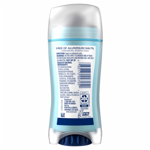 Secret® Aluminum-Free Real Vanilla Deodorant Perspective: left
