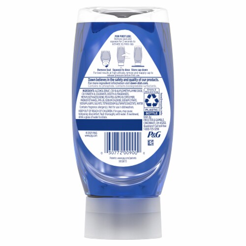 Dawn Platinum EZ-Squeeze Refreshing Rain Scent Dish Soap Perspective: left