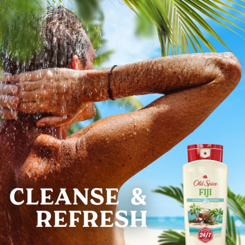 Old Spice Men's Fiji with Palm Tree Body Wash Perspective: left