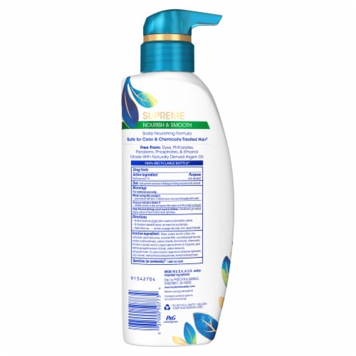Head & Shoulders Supreme Sulfate Free Nourish & Smooth Shampoo Perspective: left