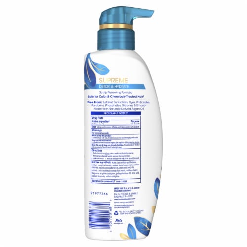 Head & Shoulders Supreme Detox & Hydrate Sulfate Free Shampoo Perspective: left