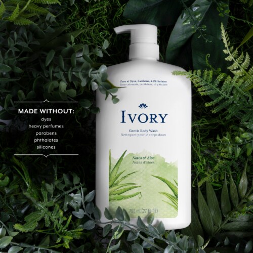 Ivory Mild & Gentle Aloe Scent Body Wash Perspective: left