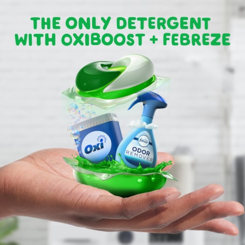 Gain Flings with Odor Defense Super Fresh Blast Laundry Detergent Pacs Perspective: left