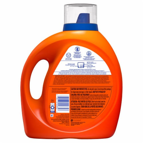 Tide HE Hygienic Clean Heavy Duty Spring Meadow Liquid Laundry Detergent Perspective: left