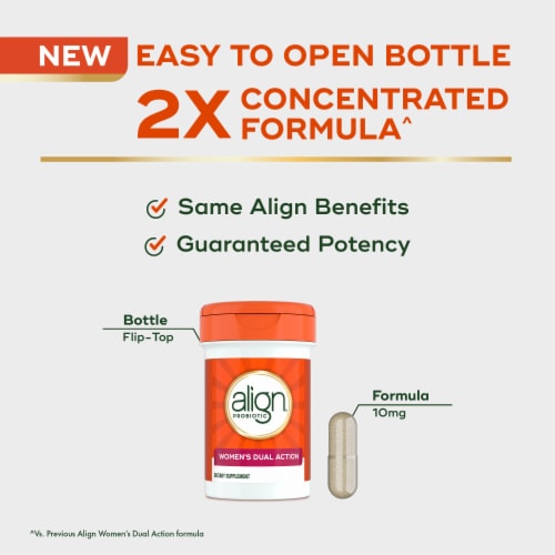 Align Women's Dual Action Probiotic Capsules Perspective: left