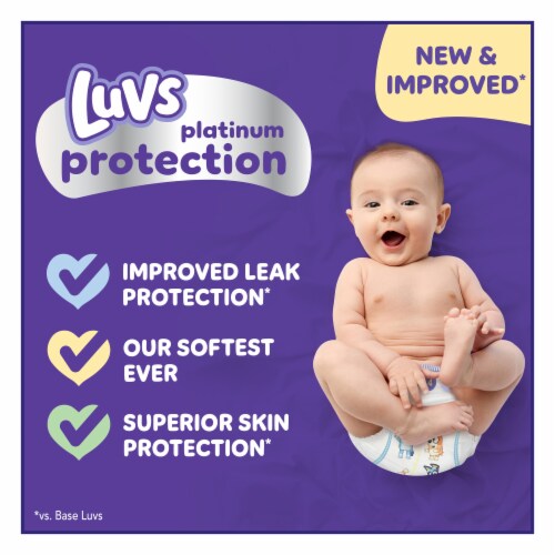 Luvs Leak Protection Hypoallergenic Diapers Perspective: left