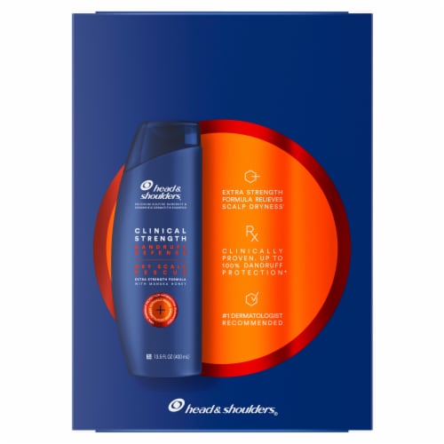 Head & Shoulders Clinical Dandruff Defense + Dry Scalp Rescue Shampoo Twin Pack Perspective: left