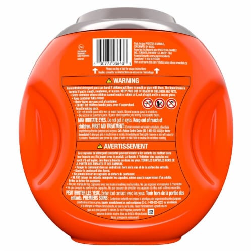Tide Power PODS Hygienic Clean Heavy Duty Original Liquid Laundry Detergent Pacs Perspective: left