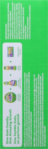 Gain® + Odor Defense™ Odor Fighting Super Fresh Blast™ Dryer Sheets Perspective: left