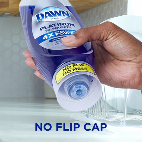 Dawn EZ-Squeeze Platinum Green Papaya Scent Dishwashing Liquid Perspective: left