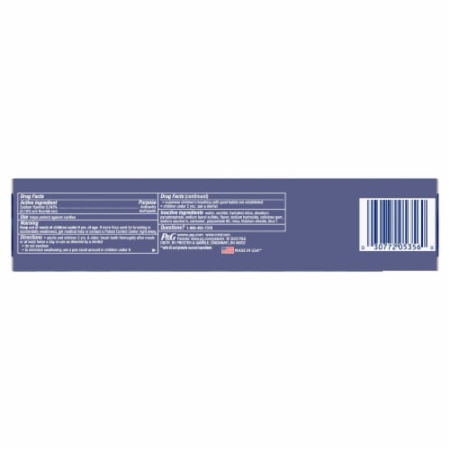 Crest 3D White Advanced Arctic Fresh Teeth Whitening Toothpaste Perspective: left