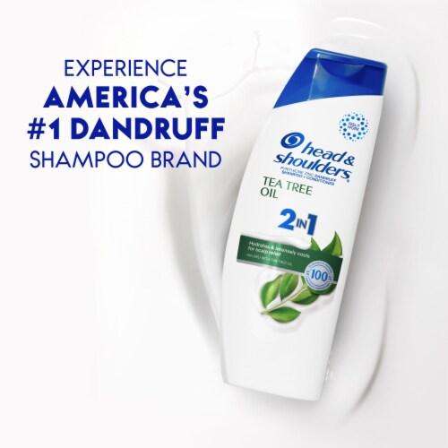 Head and Shoulders Dandruff 2 in 1 Shampoo and Conditioner, Tea Tree Oil for Daily Use Perspective: left