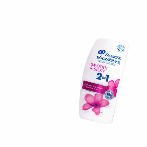 Head and Shoulders Smooth and Silky 2 in 1 Dandruff Shampoo and Conditioner Perspective: left