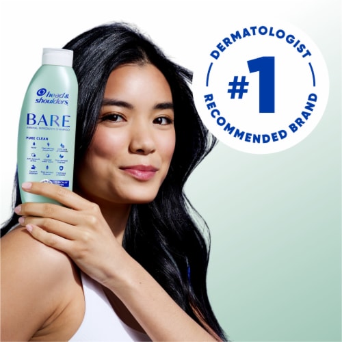 Head & Shoulders Bare Soothing Hydration Dandruff Shampoo Perspective: left