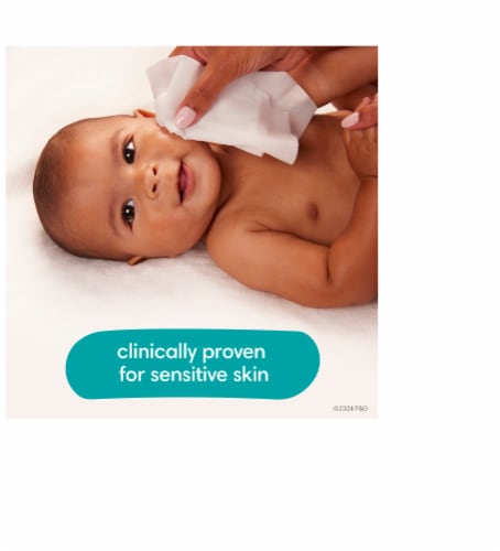 Pampers Baby Wipes Sensitive Perfume Free Refill Packs Perspective: left