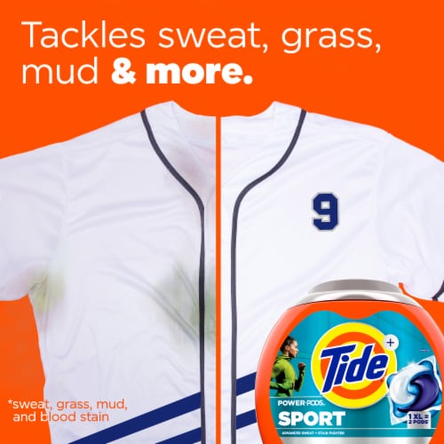 Tide Power Pods Sport Laundry Detergent Pods Perspective: left