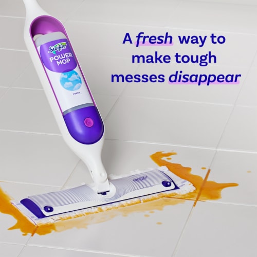 Swiffer PowerMop Floor Cleaning Solution with Fresh Scent Perspective: left