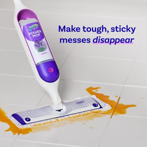 Swiffer PowerMop Floor Cleaning Solution with Lavender Scent Perspective: left