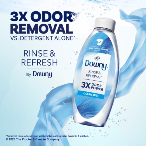 Downy Rinse & Refresh Ocean Mist Liquid Fabric Softener Perspective: left