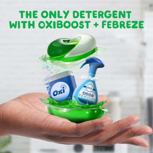 Gain Flings Odor Defense Super Fresh Blast Liquid Laundry Detergent Pacs Perspective: left