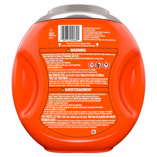 Tide PODS Plus Downy April Fresh Liquid Laundry Detergent Pacs Perspective: left