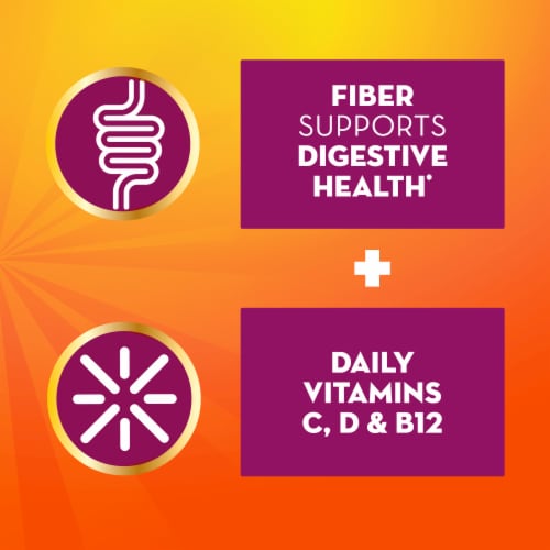 Metamucil Fiber + Vitamins C D & B12 Citrus Sparkling Powder Perspective: left