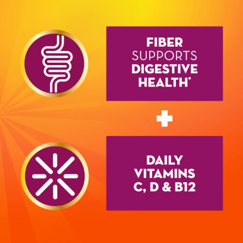 Metamucil Fiber + Vitamins C D & B12 Citrus Sparkling Powder Perspective: left