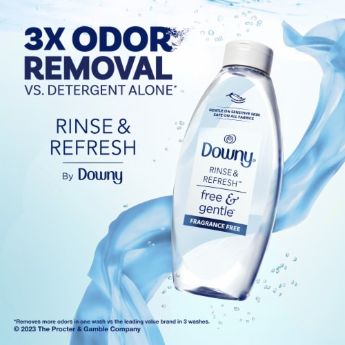 Downy Rinse & Refresh Free & Gentle Liquid Fabric Softener Perspective: left