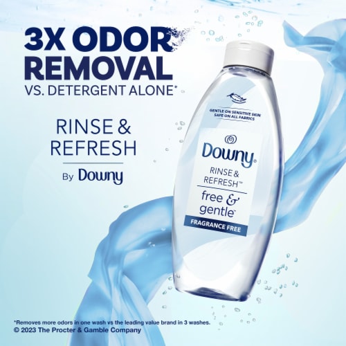 Downy HE Compatible Cool Cotton Rinse & Refresh Liquid Laundry Odor Remover  and Fabric Softener, 25.5 fl oz - Kroger