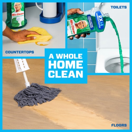 Mr. Clean Liquid Dilute 2X Concentrated Multi-Surface Cleaner Febreze Meadows & Rain Perspective: left