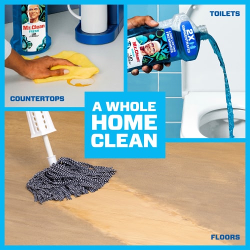 Mr. Clean Liquid Dilute 2X Concentrated Multi-Surface Cleaner Unstopables Fresh Perspective: left